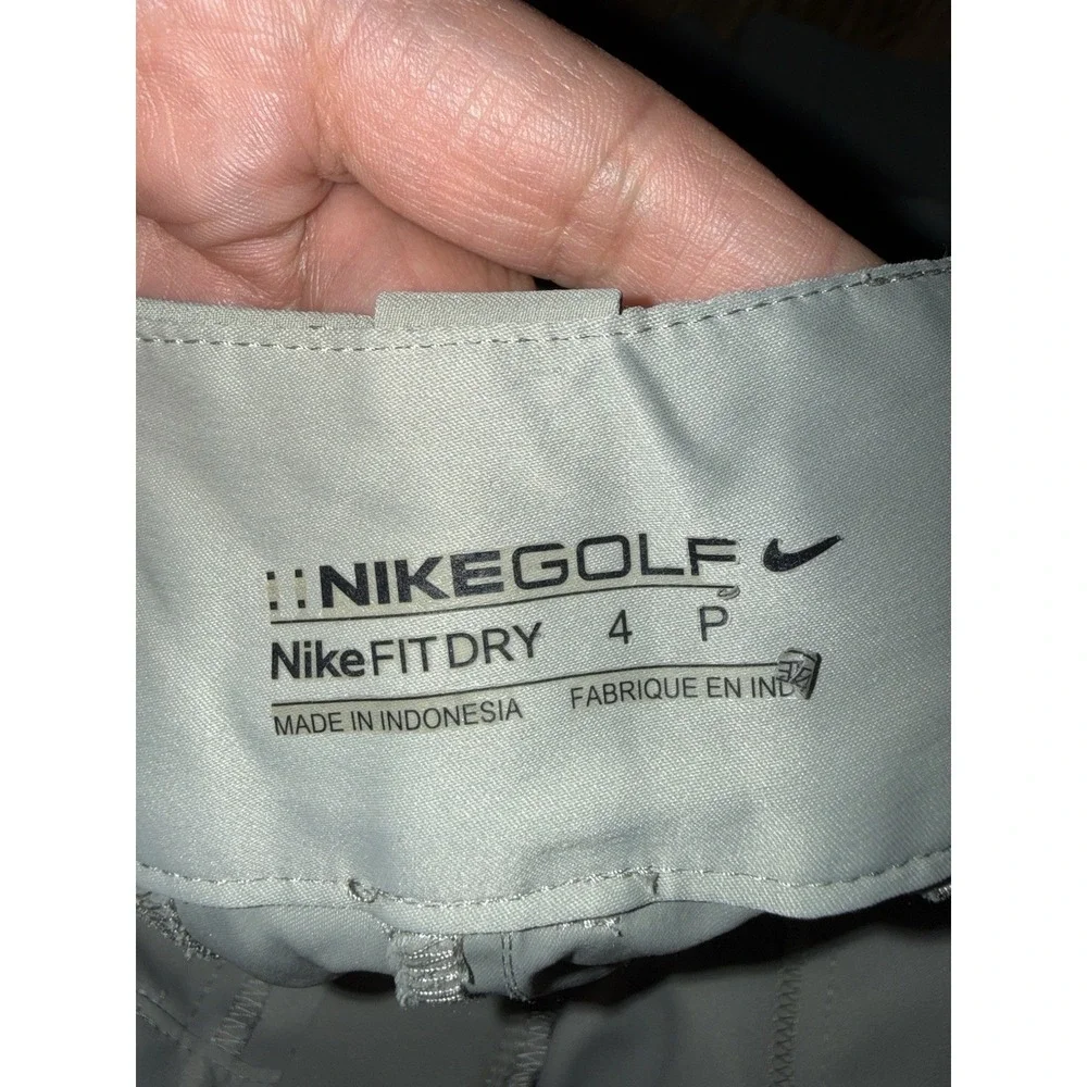 Nike‎ Golf Fit Dry Athletic Bermuda Shorts Women's Sz 4 Lot White Green
